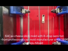 64 গহ্বর পনির লাঠি ইনজেকশন ছাঁচ আধা গরম রানার