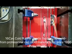 16 গহ্বর 2 অংশ 32mm ফ্লিপ ক্যাপ আপ কোল্ড রানার অংশ সমাবেশ