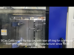 8 গহ্বর 28 মিমি ঘাড় অ্যান্টি-চুরি ফ্লিপ ক্যাপ রস বোতল ছাঁচ ঠান্ডা রানার জন্য